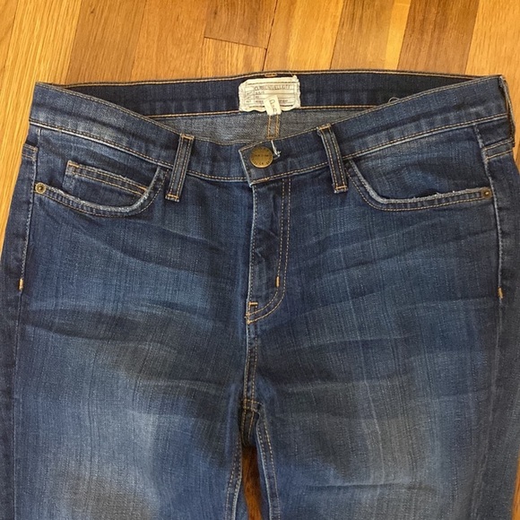 Current/Elliot Women’s Blue Straight Cropped Jeans Size 29 - Picture 3 of 8